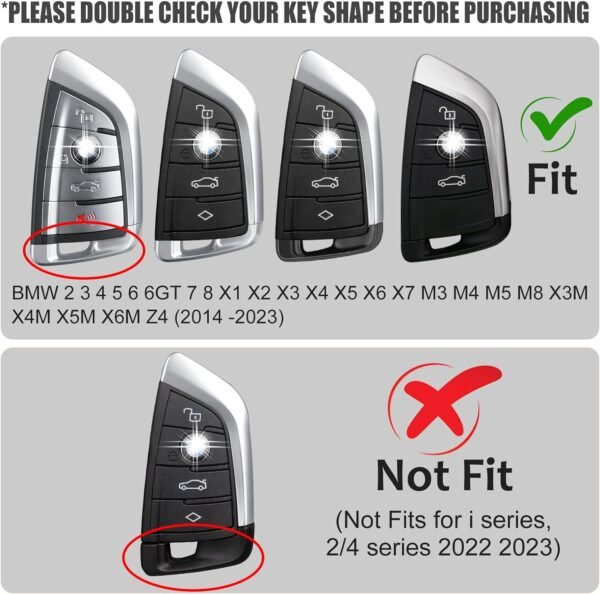 T-Carbon Cutline High Gloss Carbon Fiber Key Fob Cover for BMW - Fit for 2, 5, 6, 7 Series, X1-X7 (2014-2022) - Image 8