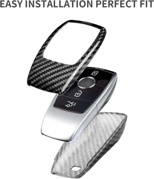 T-Carbon Key Fob Carbon Fiber Cover for Mercedes-Benz - Fits A-Class, C-Class, G-Class, E-Class, S-Class (2019-2021) - Image 7