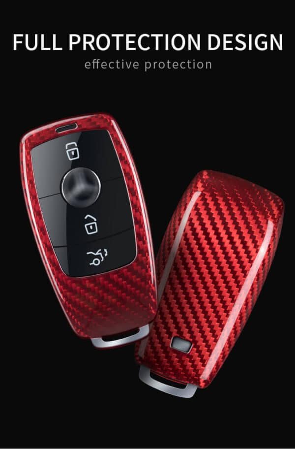 T-Carbon Key Fob Carbon Fiber Cover for Mercedes-Benz - Fits A-Class, C-Class, G-Class, E-Class, S-Class (2019-2021) - Image 4