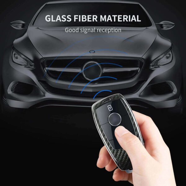 T-Carbon Key Fob Carbon Fiber Cover for Mercedes-Benz - Fits A-Class, C-Class, G-Class, E-Class, S-Class (2019-2021) - Image 6
